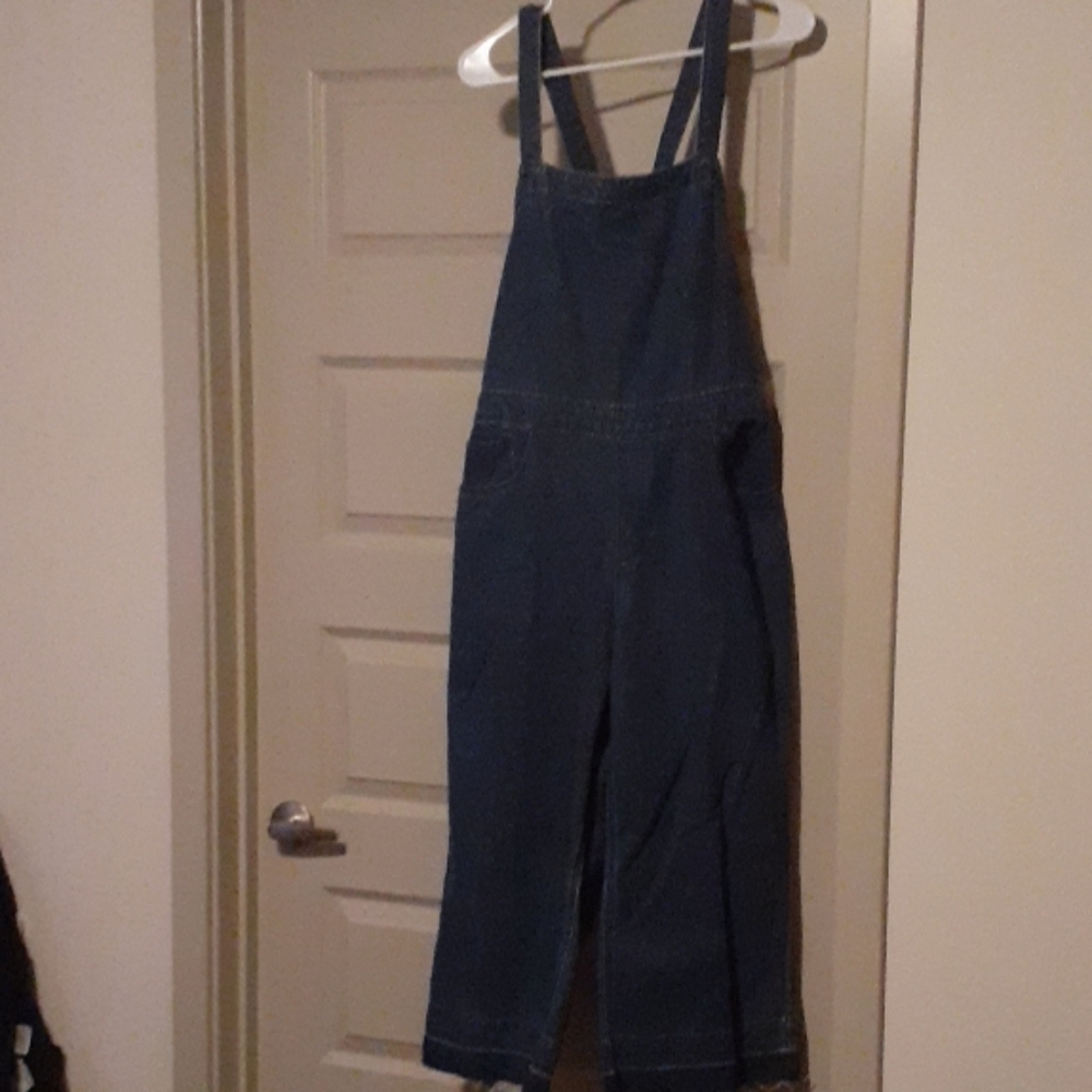 Blue Jean Overall's with unfunished Hems